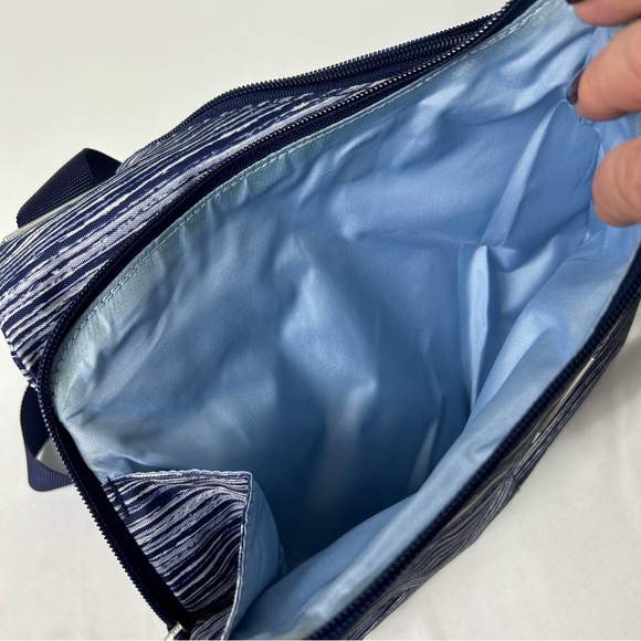 BAGGALLINI RFID Blue Hobo Bag multicompartment organizer TRAVEL CROSSBODY Purse - Picture 6 of 12